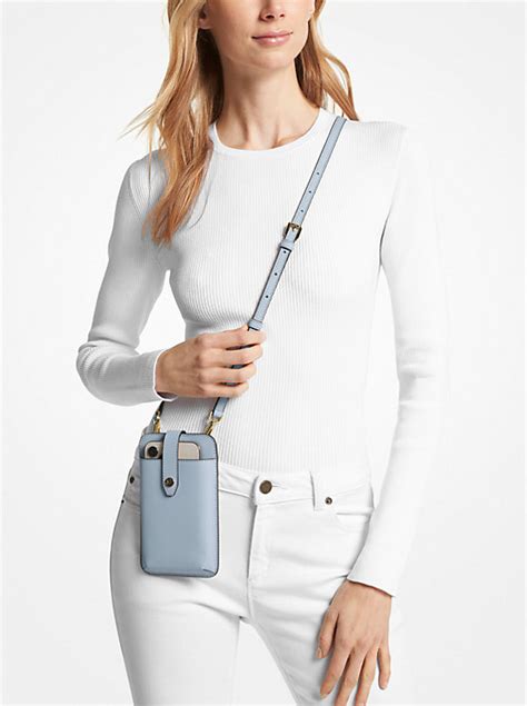 michael kors phone bag|Michael Kors saffiano bag.